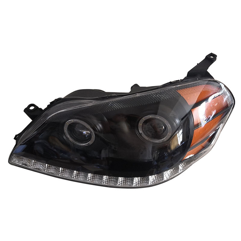 A Pair Car Modified Black LED Headlights MARK GX110 Daytime Running Light Far and Near Lamp 2003 2004 For Toyota