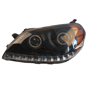 A Pair Car Modified Black LED Headlights MARK GX110 Daytime Running Light Far and Near Lamp 2003 2004 For Toyota