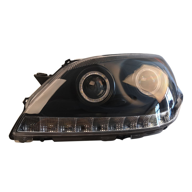 A Pair Car Modified Black LED Headlights MARK GX110 Daytime Running Light Far and Near Lamp 2003 2004 For Toyota