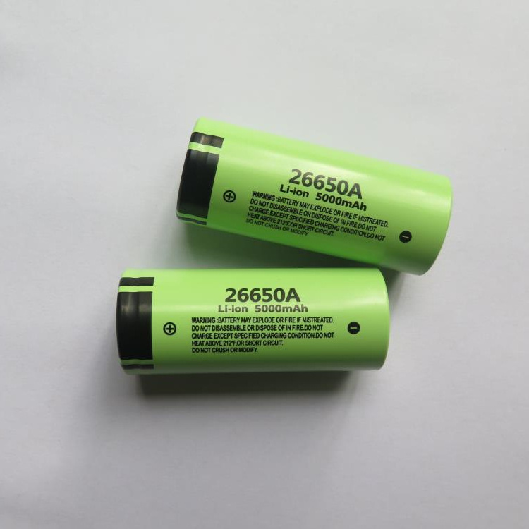 High Quality Cylindrical Lifepo4 3.2v 26650 5000mAh 3.7v 26650A 5000mAh Rechargeable Lithium Battery For panasoni