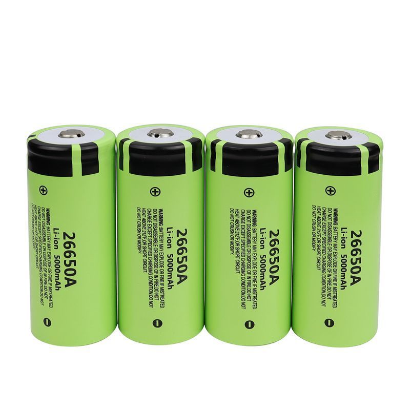 High Capacity 26650 5000mAh Rechargeable 3.7V 26650 Li ion Battery 26650A 5000mAh 3.7V Lithium Battery For LED Flashlight