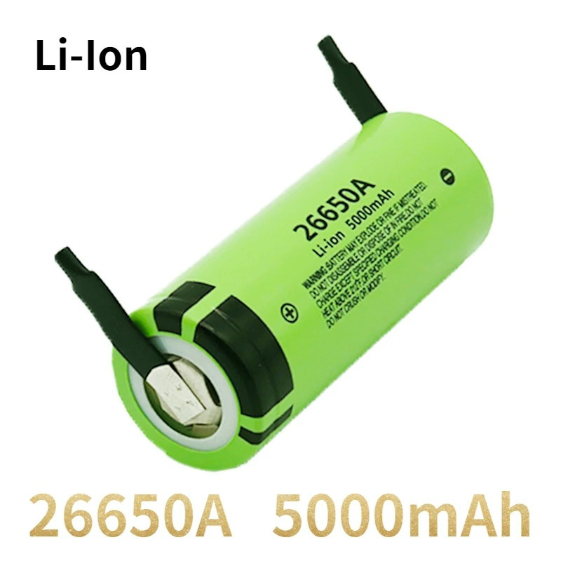 High Quality Cylindrical Lifepo4 3.2v 26650 5000mAh 3.7v 26650A 5000mAh Rechargeable Lithium Battery For panasoni