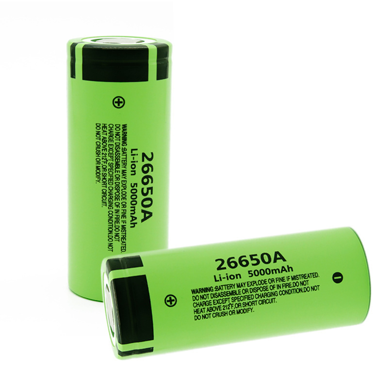 High Capacity 26650 5000mAh Rechargeable 3.7V 26650 Li ion Battery 26650A 5000mAh 3.7V Lithium Battery For LED Flashlight