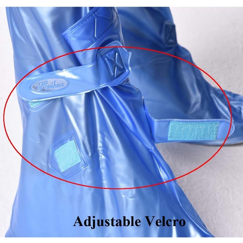 Factory Non-Slip Bule Boot Covers Anti-skid Non Woven Waterproof Disposable Rain Shoe Covers