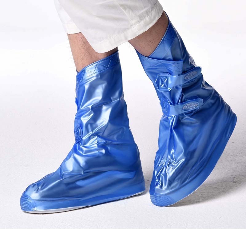 Factory Non-Slip Bule Boot Covers Anti-skid Non Woven Waterproof Disposable Rain Shoe Covers