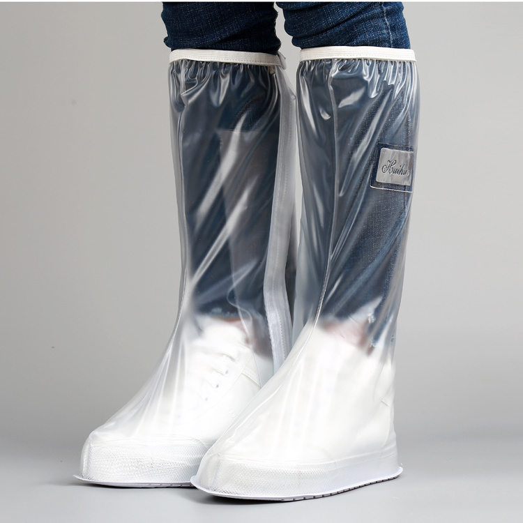 water resistance cycling outdoor waterproof clear plastic motorcycle rain boots cover for man