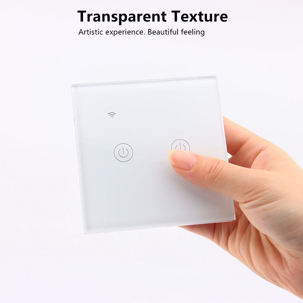 Eu/UK Standard Wifi Tuya zigbee homekit Smart Switch wireless APP Touch Glass panel Wall Smart Switch 1/2/3/4 Gang smart switch