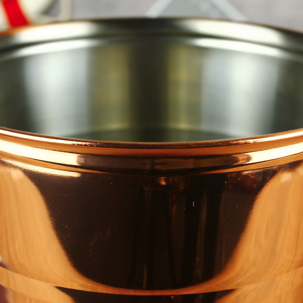 Stainless Steel Customized with Pull Ring Handle Wine Cooler Beer Chiller Mini Round Galvanized Metal Tin Ice Bucket