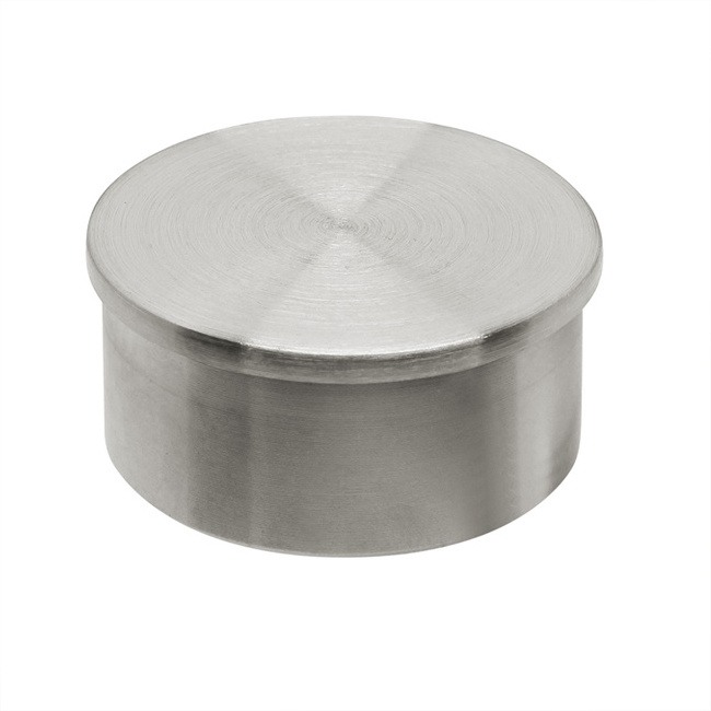 Customized Stainless steel Round pipe handrail end cap for 38.1mm,42.4mm,50.8mm