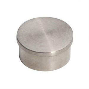 Customized Stainless steel Round pipe handrail end cap for 38.1mm,42.4mm,50.8mm