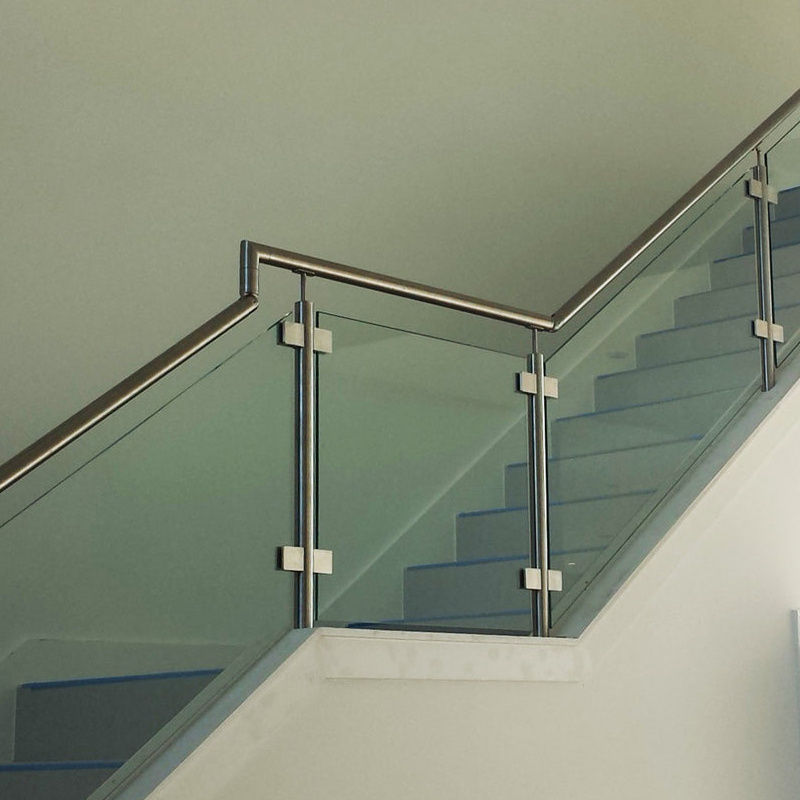 SS Modern balcony glass railing designs