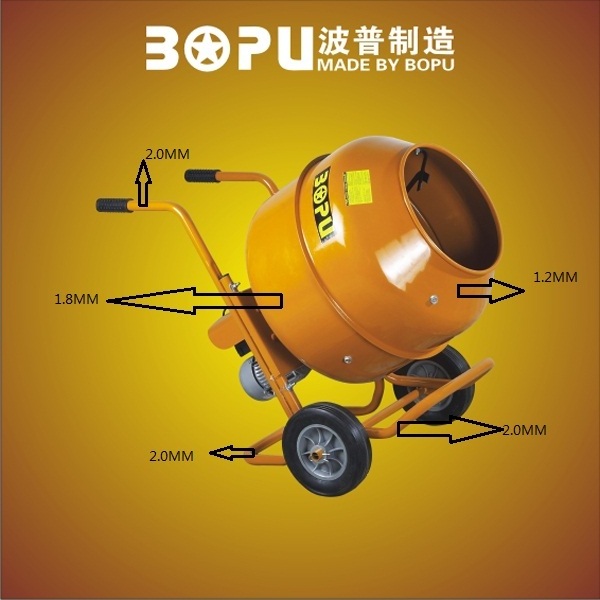 Mobile Diesel Self Loading Electric Cement Rotating Mini Small Portable Concrete Mixer Machine With Lift