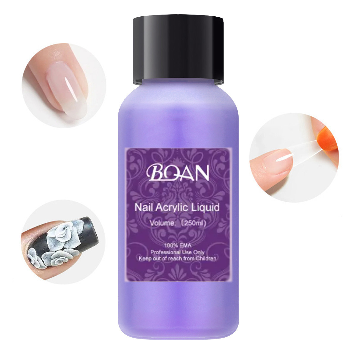 BQAN Hot Sale 250ml EMA MMA Monomer Liquid Acrylic Resin Price Liquid Acrylic Letter Machine Uv Curing Acrylic Liquid For Nails