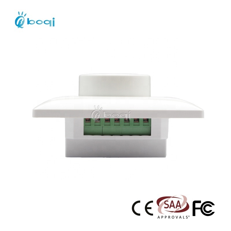 boqi 220V 0-10v LED light dimmer Button Rotary Dimmer Switch