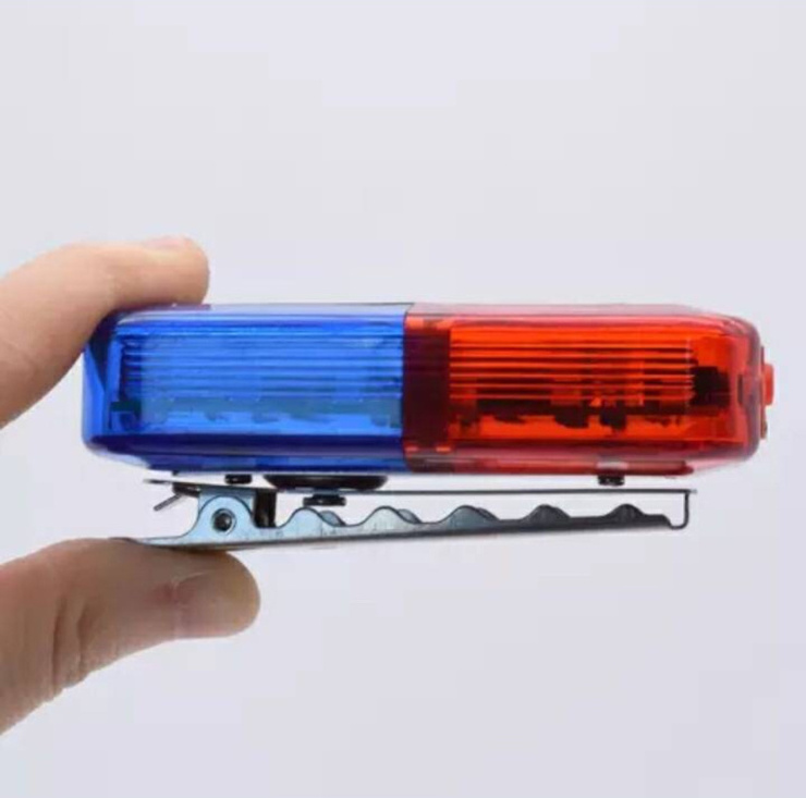 Custom Logo PC Rechargeable Waterproof Outdoor Night Patrol Sheriff's Warning Flashing Shoulder Light