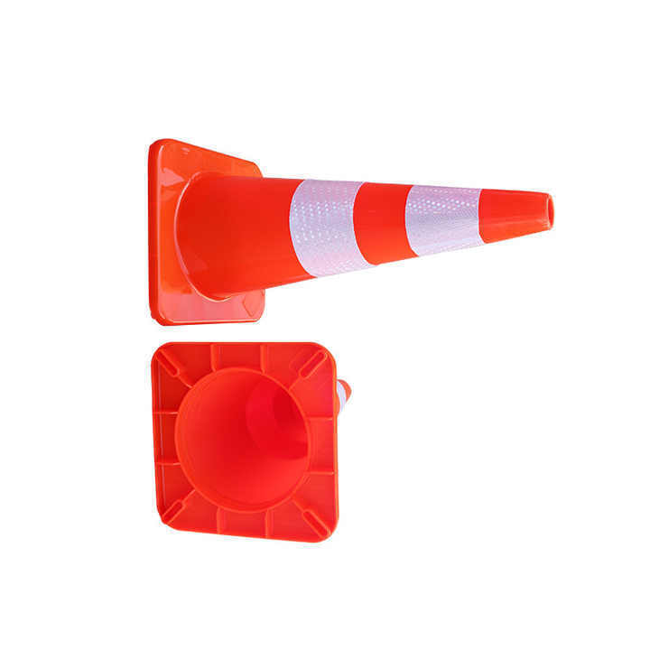 Cheap Wholesale Orange Red Soft Reflective Traffic Cone Road Barricade Safety Cone