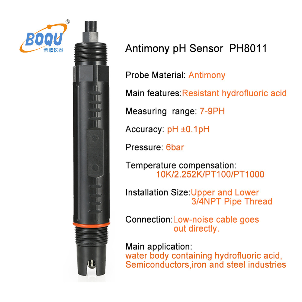 Online Antimony Probe pH Sensor pH8011