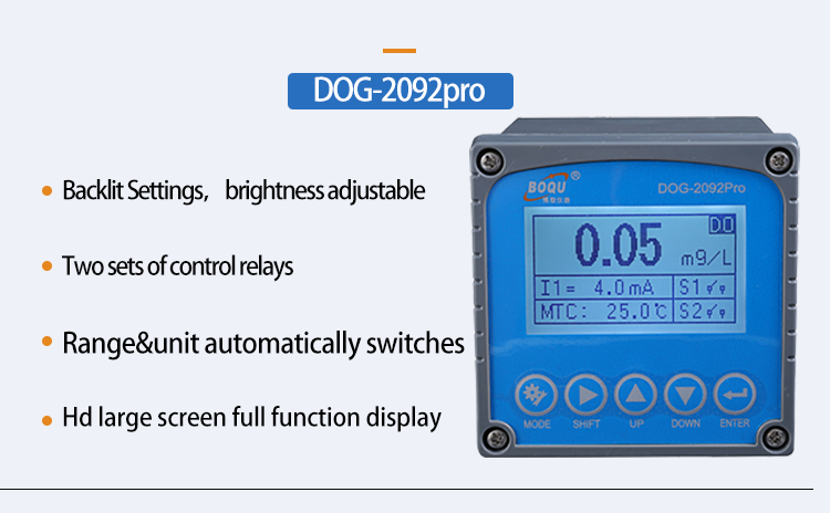 BOQU DOG-2092pro Industrial wastewater Low Cost Cheap Waste Aquaculture Water Aquarium Dissolved Oxygen Drinking Water Meter