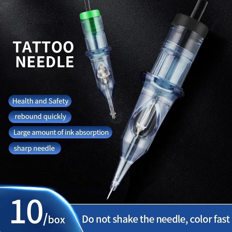 10pcs/ box tattoo needles disposable tattoo needle cartridges professional tattoo and embroidery needle equipment