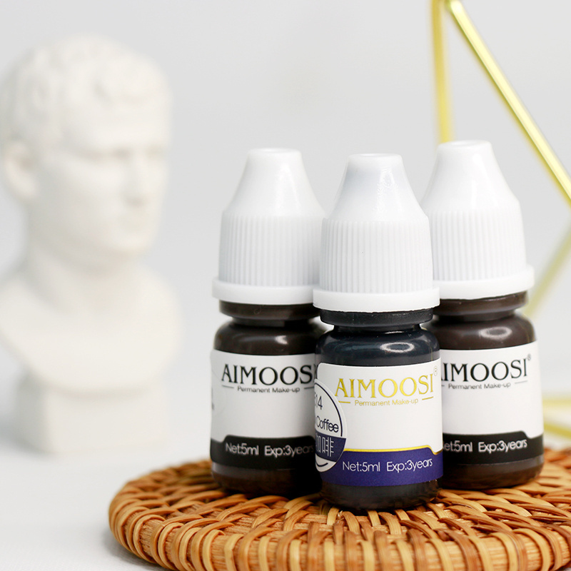 Aimoos Wholesale Microblading Pigment Pure Organic Pigment Microblade Tattoo Ink For Permanent Makeup