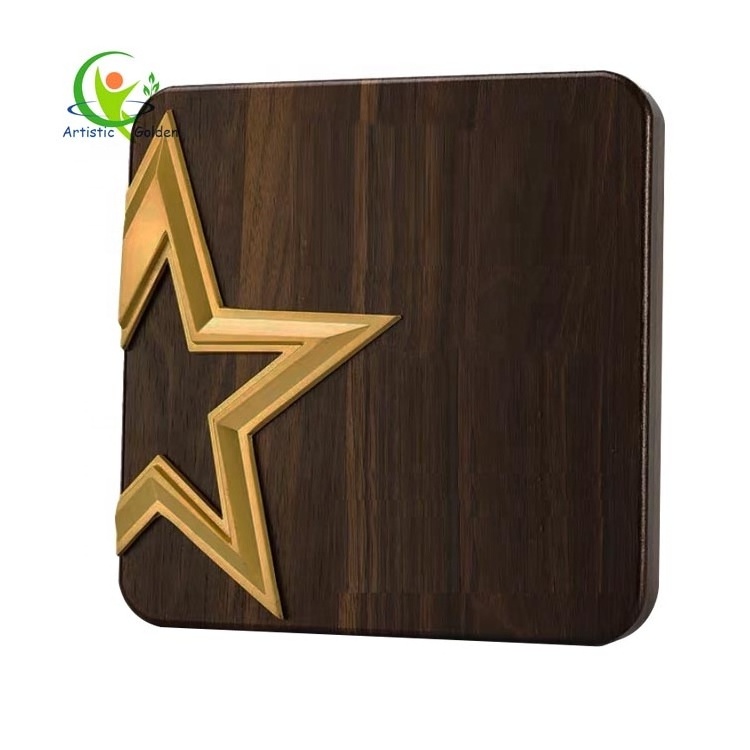 Music Sublimation Machines Pour Trophy Medal Christian Blank Wood Wooden Award Blanks With Glass Plaques//