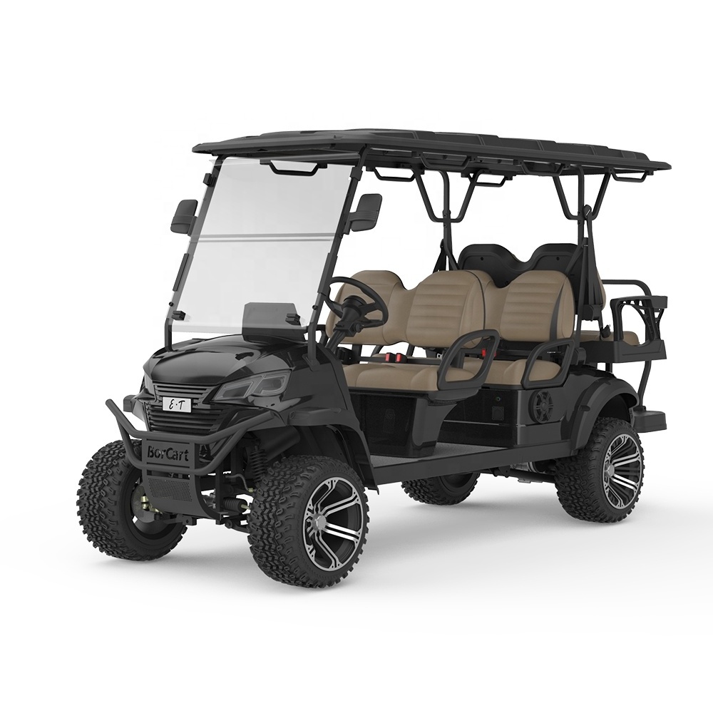 Borcart Wholesales Supply Luxury Small Club Car 4 Seater Electric Golf Cart Hydraulic Disc Brakes Golf Buggy Cart