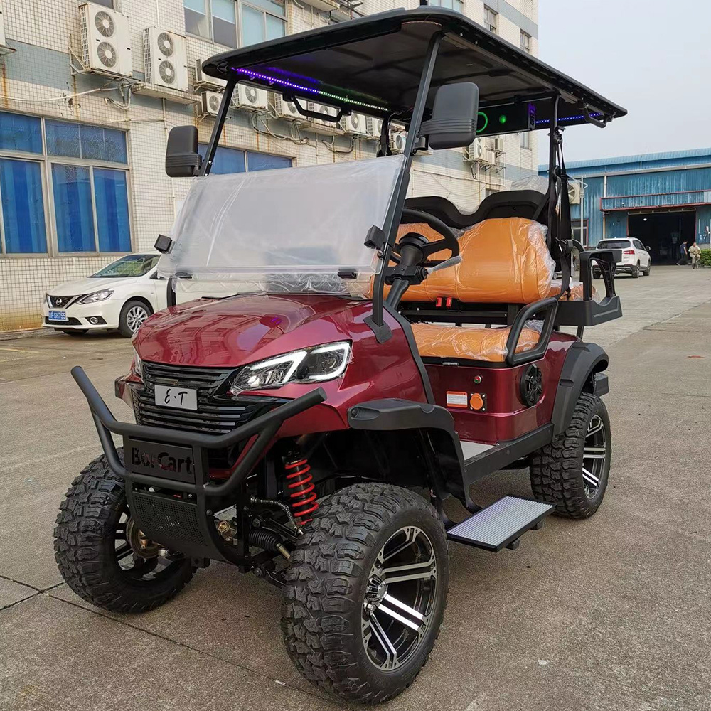 Guangzhou Custom  Luxury 4 Seater Small Utility Vehicle Golf Cart Ac Motor Fast Lifted Electric Golf Cart Buggy Club Car