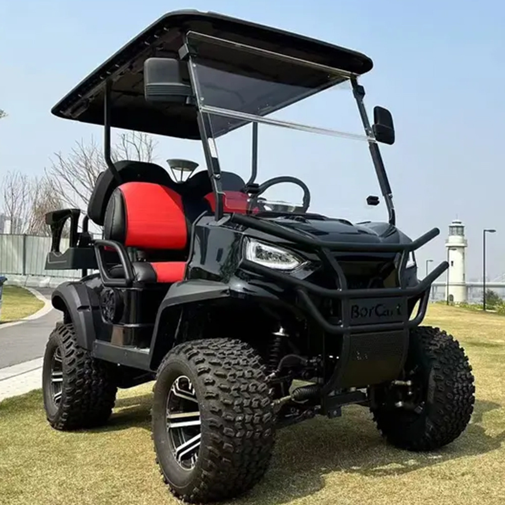 Factory Latest Unique Design Smart Lifted Golf Cart 4 Seater Electric Hunting Golf Carts 48V & 72V Lithium Battery Golf Carts