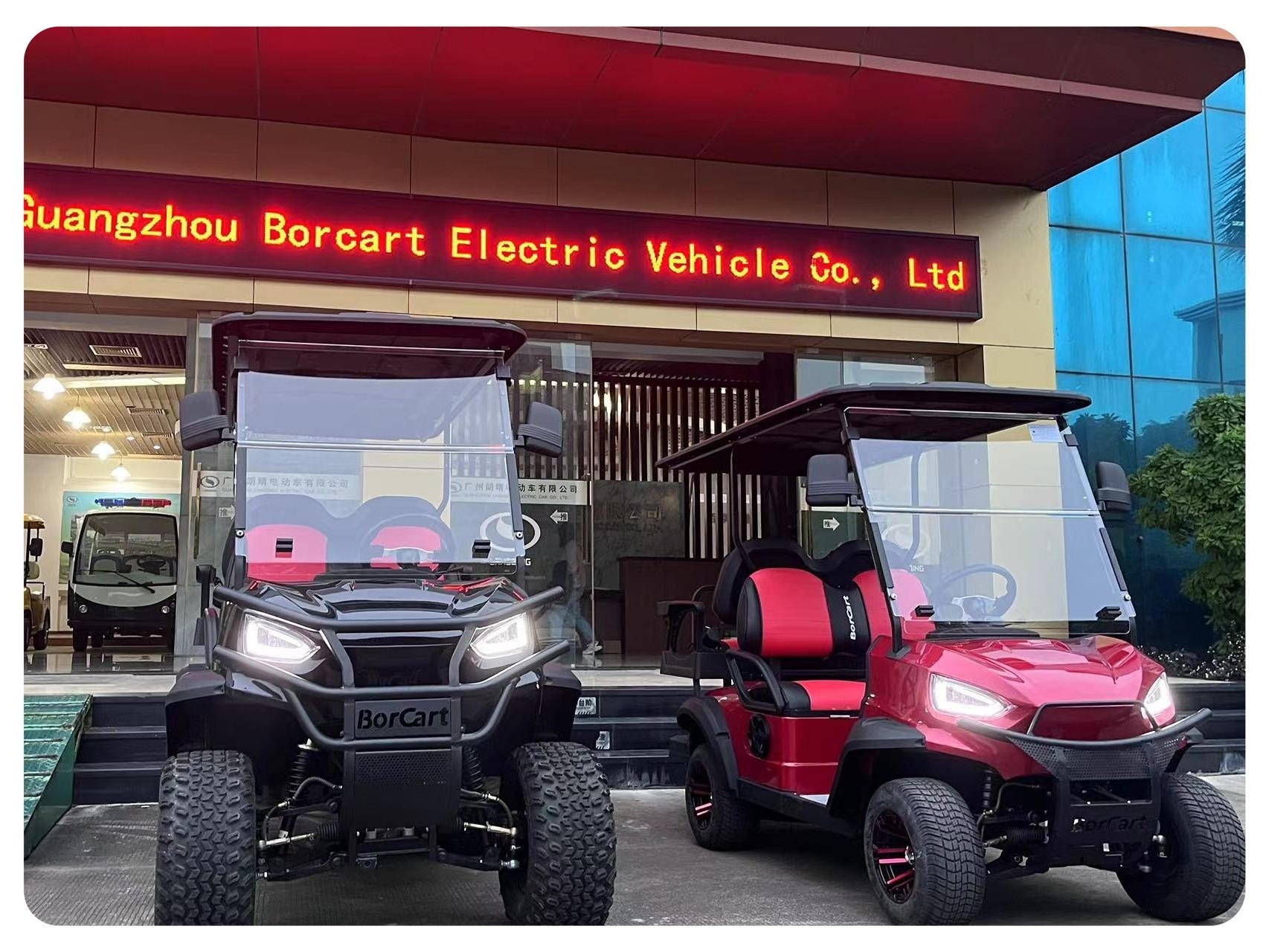 Borcart Golf Cart Manufacturer 48V/72V Lithium Electric Golf Car ES-L2+2 Seater Off-Road Hunting Cart