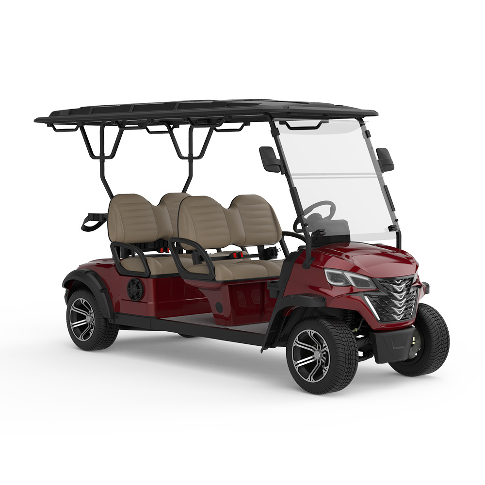 High Quality 48V 5Kw Electric Golf Cart 10 Inch 4 Wheel Lithium Battery Golf Cart Low Chassis Club Car For Sale