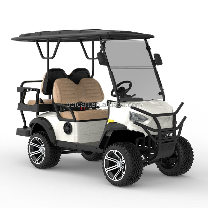 KDS Motor Chinese New Design 48V 4 Wheel 4 Seats Golf Carts Electric Golf Kart Off Road Hunting Buggy Golf Cart Electric