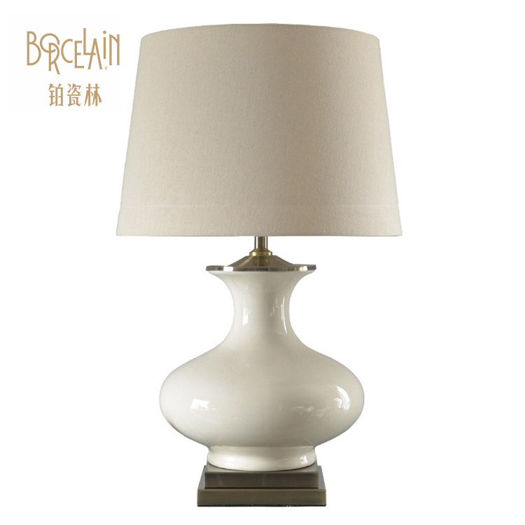 China wholesale ceramic craft ceramic ornaments modern large table lamp for sale