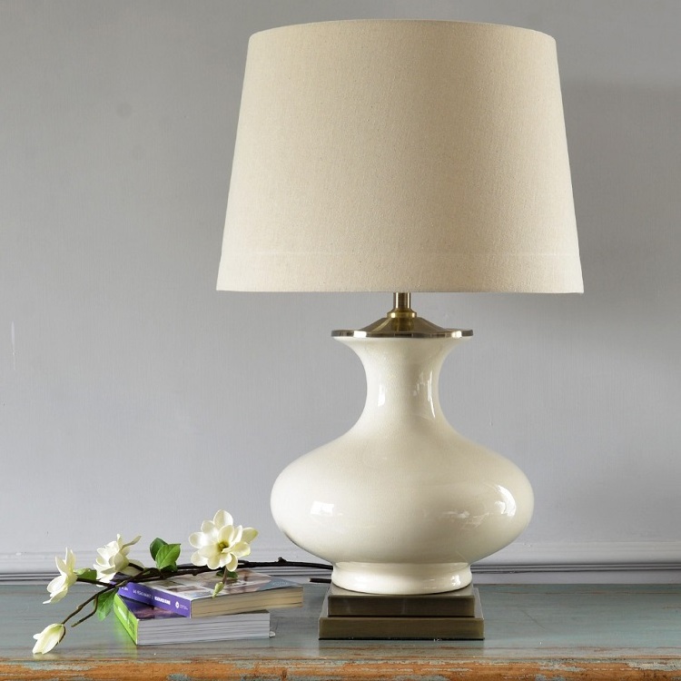 China wholesale ceramic craft ceramic ornaments modern large table lamp for sale