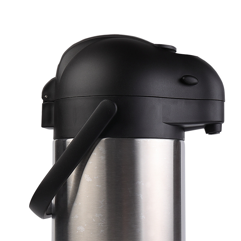 Nice One Commercial Metal Thermo Pot Stainless Coffee Airpot Dispenser 3 Litre Thermos Flask