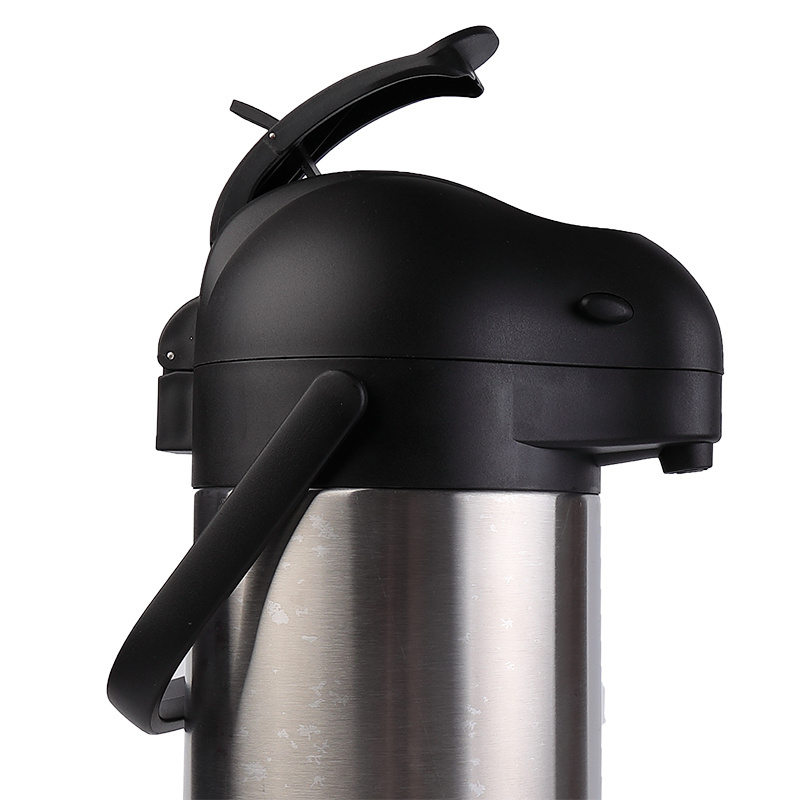 Nice One Commercial Metal Thermo Pot Stainless Coffee Airpot Dispenser 3 Litre Thermos Flask