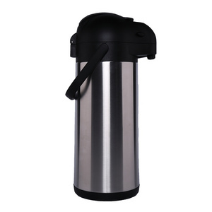 Nice One Commercial Metal Thermo Pot Stainless Coffee Airpot Dispenser 3 Litre Thermos Flask