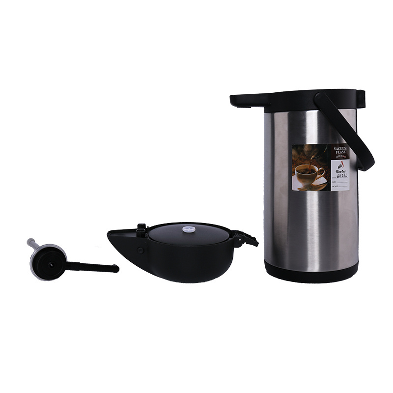 Nice One Commercial Metal Thermo Pot Stainless Coffee Airpot Dispenser 3 Litre Thermos Flask