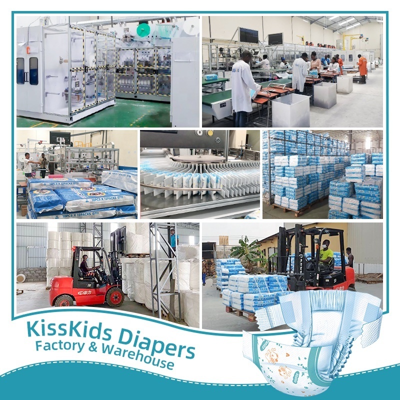 Kisskids Manufacture Wholesale Soft Newborn Nappy Baby Disposable Diaper