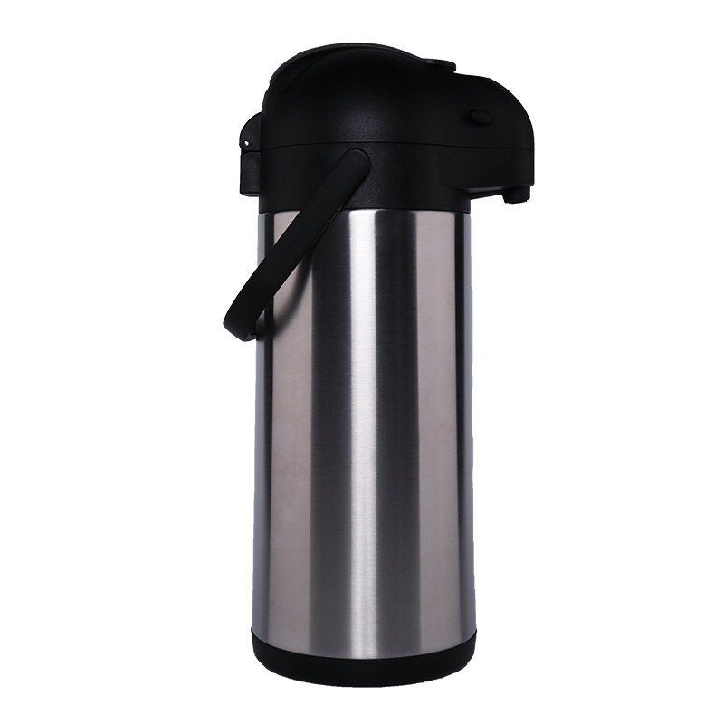 Nice One Stainless Steel Glass Lined Vacuum Thermos Pump Coffee Carafe Thermal