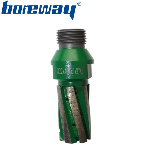 Boreway Diamond Finger Bits, Router Bits for Granite, Marble, Quartz, Concrete and Other Stone