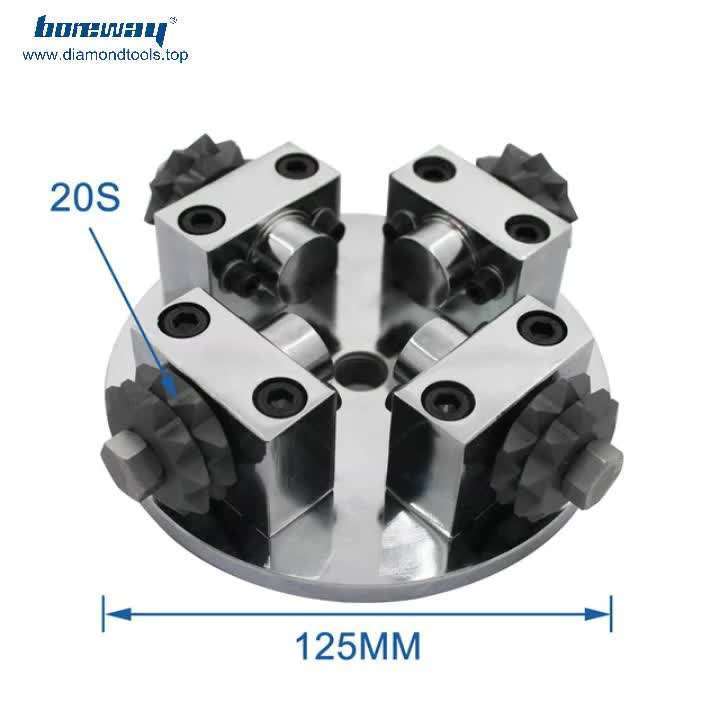 High Quality Grinding Tools D125x4Tx20S Star Shape Diamond Bush Hammer Plate For Marble And Stone Grinding