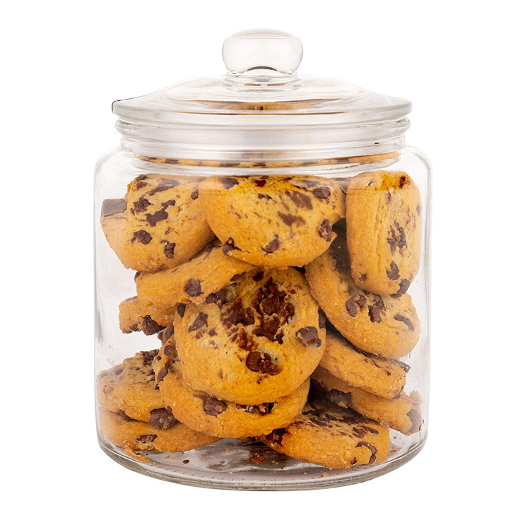 32oz 64 oz 1 Gallon Glass Canning Candy Cookie Jars with Airtight Seal Lid