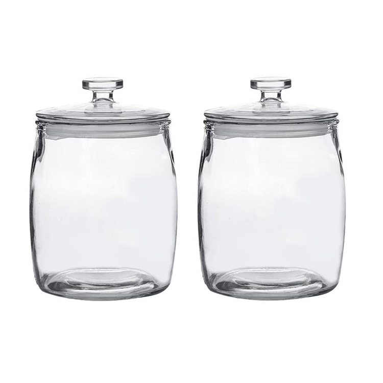 32oz 64 oz 1 Gallon Glass Canning Candy Cookie Jars with Airtight Seal Lid