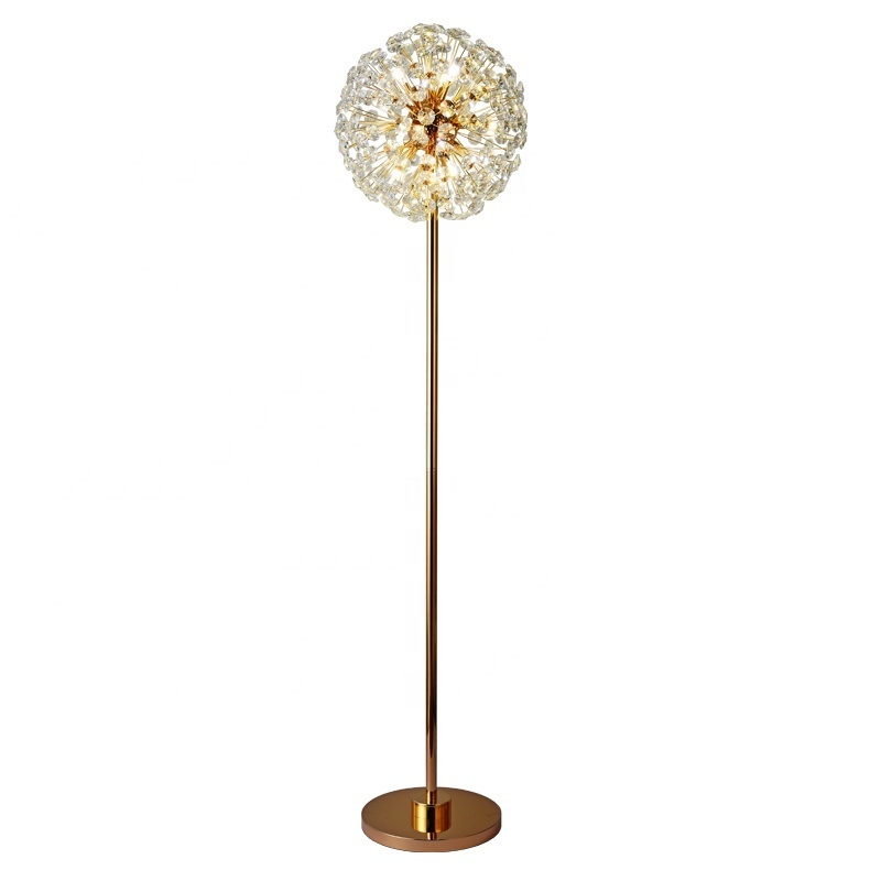 K9 crystal floor lamp modern living room floor lamp bedroom lamp Nordic study room decorative lighting fixture