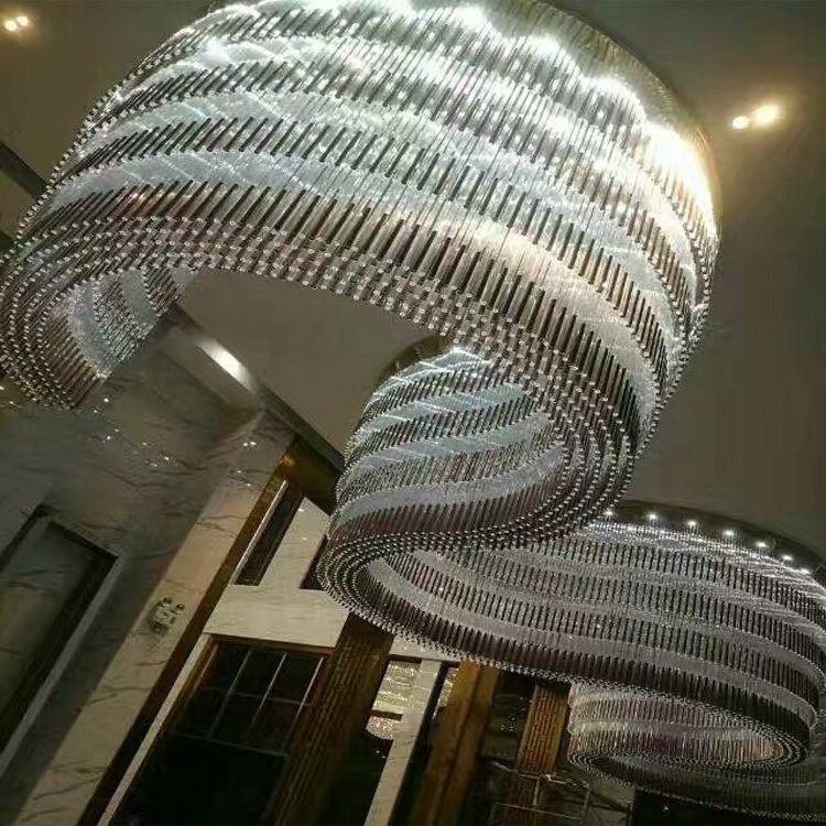 large hotel lobby ceiling big modern crystal chandelier lighting flush mount light