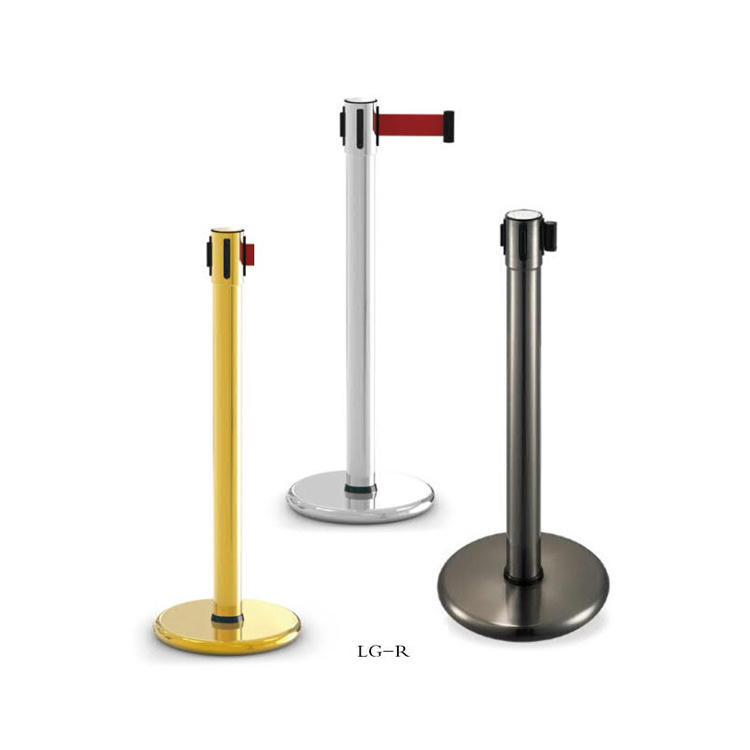 Hotel  Crowd Control Barricade Retractable Queue Stanchion Belt, Retractable  Crowd Control Barrier