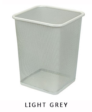 Square Mesh Wastebasket Small Garbage Cans Paper Basket Rubbish Bin Black Waste Paper Bins for Office Mini Trash Bin