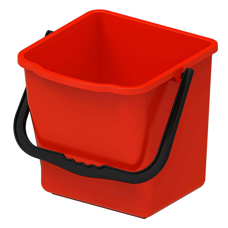 WHOLESALE Cleaning Bucket For Hotel Housekeeping Plastic Cleaning Hand Cart Trolley With Wheels