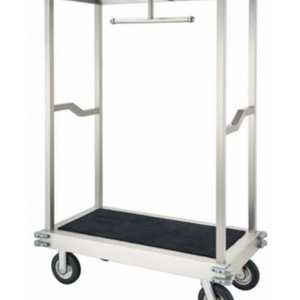 Luxurious Style Stainless Steel Luggage Trolley Cart/Serving Cart for 5 Stars Hotel