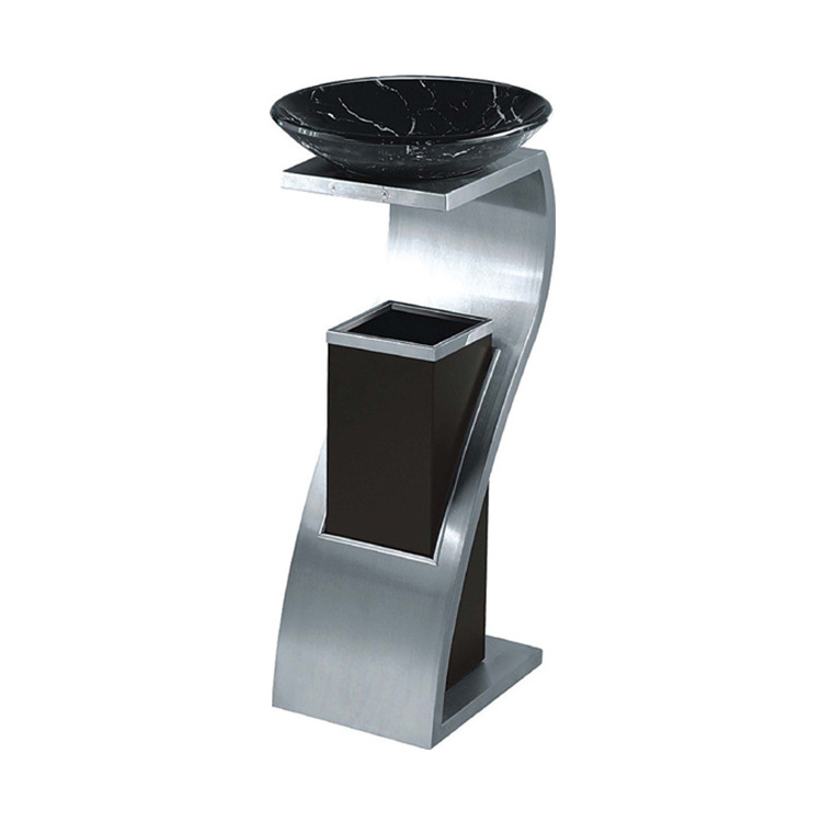 Hotel Ground Ash barrel stainless steel trash bin